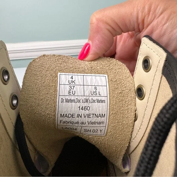 Dr Martens 1460 Floral Mash Up Leather Lace Up Boots Women’s Size 6 Docs NEW - Picture 9 of 10